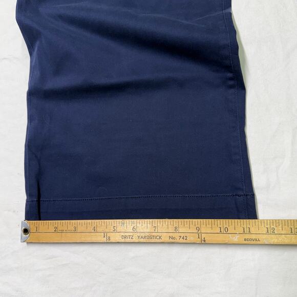 J. Crew women’s Sailor Slim Wide-Leg Chino Pant Size 35 navy blue BY637 NWT - Picture 5 of 9